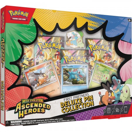 Pokémon Mega Evolution Ascended Heroes Deluxe Pin Collection rinkinys